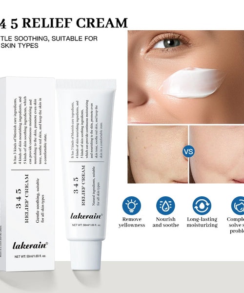 345 Relief Cream – Brightening, Anti-Acne & Moisturizing Skincare