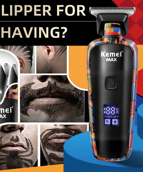 Kemei-5090 Digital Display Hair Clipper – Professional Barber Trimmer