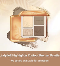 Judydoll Highlighter & Contour Palette – 3D Bronzer & Nose Shadow