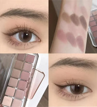 Full Matte Cool Eyeshadow Palette – Earth Tones & Low Saturation