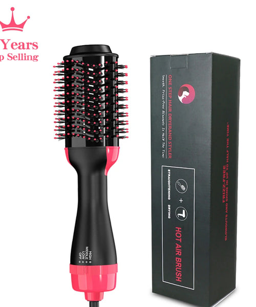 LISAPRO 3-in-1 Hot Air Brush – Hair Dryer & Volumizer Styler