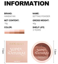 8-Color Matte Pressed Powder – Full Coverage, Oil Control Foundation