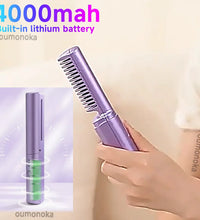 Wireless Hot Comb & Curling Iron – Portable Hair Straightener & Styler