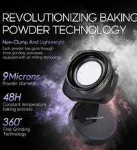 CARSLAN Black Magnetic Loose Setting Powder – Matte, Waterproof, Oil-Control