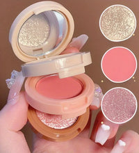 3-in-1 Blush & Highlighter Palette – Matte & Shimmer