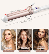 CkeyiN Electric Hair Curler – Ceramic, Adjustable Temperature (32mm & 38mm)