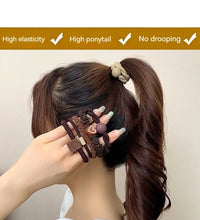 10PCS Women's Hair Ties – High Elastic Leather Bands