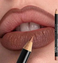 Waterproof Slim Lip Pencil – Long-Lasting Matte Nude & Brown