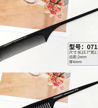 Professional Stainless Steel Tail Comb – Fine Teeth Barber Styling Tool