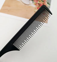 Professional Stainless Steel Tail Comb – Fine Teeth Barber Styling Tool