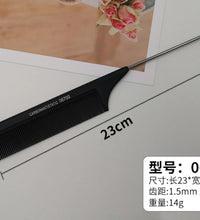 Professional Stainless Steel Tail Comb – Fine Teeth Barber Styling Tool