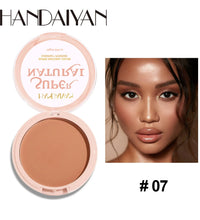 8-Color Matte Pressed Powder – Full Coverage, Oil Control Foundation