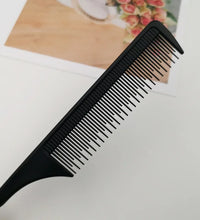Professional Stainless Steel Tail Comb – Fine Teeth Barber Styling Tool