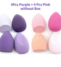 4/8pcs Makeup Sponge Set – Soft Beauty Blender for Foundation & Powder