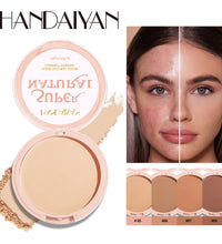 8-Color Matte Pressed Powder – Full Coverage, Oil Control Foundation