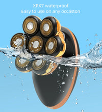 7D Floating Head Electric Shaver for Men – Wet/Dry Bald Head & Beard Trimmer