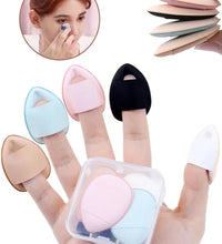 5/10pcs Mini Finger Puff Foundation Sponges – Cosmetic Makeup Applicator