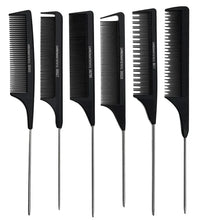 Professional Stainless Steel Tail Comb – Fine Teeth Barber Styling Tool