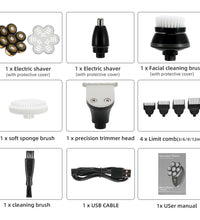 7D Floating Head Electric Shaver for Men – Wet/Dry Bald Head & Beard Trimmer