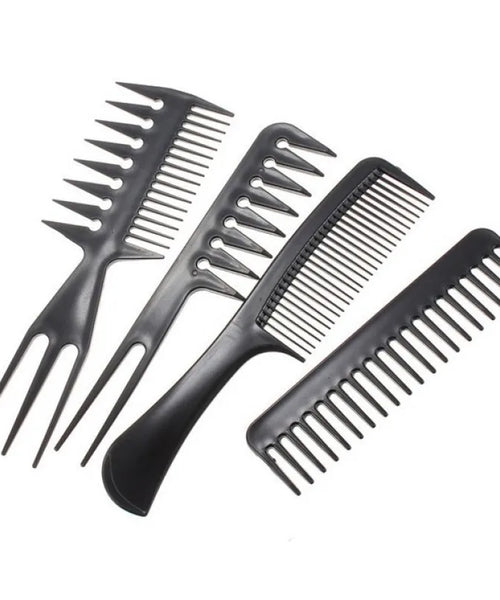 Barber Hairdressing Comb Set – Anti-Static & Detangling Tools