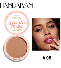 8-Color Matte Pressed Powder – Full Coverage, Oil Control Foundation