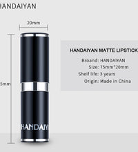 HANDIYAN 12-Color Matte Lipstick Set – Waterproof & Long-Lasting