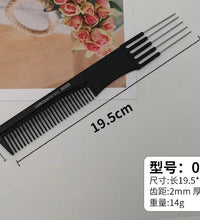 Professional Stainless Steel Tail Comb – Fine Teeth Barber Styling Tool