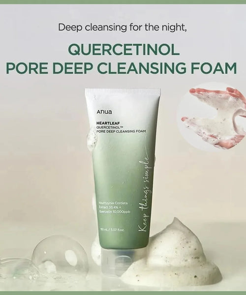 Heartleaf Quercetinol Deep Cleansing Foam – Pore Cleanser for Women