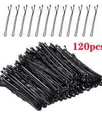 60/120pcs Black Hairpins – Invisible Bobby Pins for Women