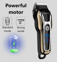 Kemei 1990 Professional Hair Clipper – LCD Display & Electric Trimmer