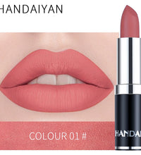 HANDIYAN 12-Color Matte Lipstick Set – Waterproof & Long-Lasting