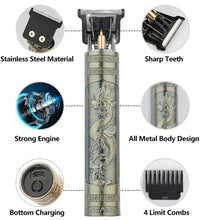 T9 Body Hair Trimmer & Beard Clippers – Professional Electric Shaving Machine for Men