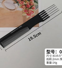 Professional Stainless Steel Tail Comb – Fine Teeth Barber Styling Tool