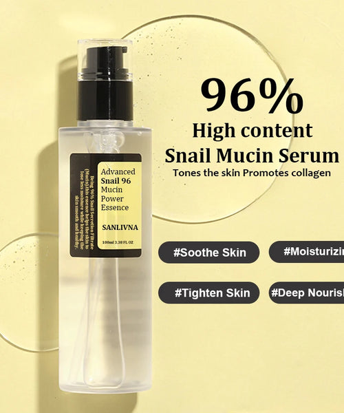 Snail Mucin 96% Korean Facial Essence – Anti-Aging & Brightening Serum