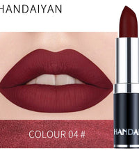 HANDIYAN 12-Color Matte Lipstick Set – Waterproof & Long-Lasting