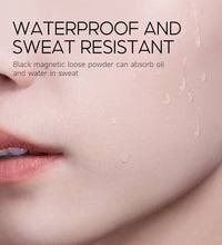 CARSLAN Black Magnetic Loose Setting Powder – Matte, Waterproof, Oil-Control