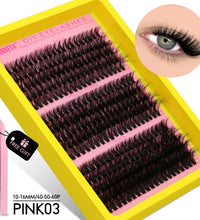 GROINNEYA Cluster Lashes Kit – Fluffy Faux Mink Eyelash Extensions