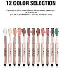 12-Color Matte Eyeshadow Stick – Waterproof & Long-Lasting