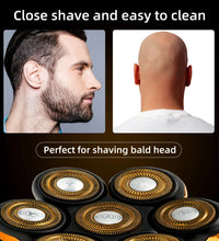 7D Floating Head Electric Shaver for Men – Wet/Dry Bald Head & Beard Trimmer