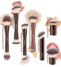 MAANGE Dual-Ended Makeup Brush – Foundation, Powder, Concealer & Blush