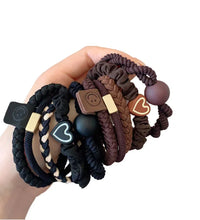 10PCS Women's Hair Ties – High Elastic Leather Bands