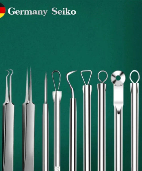 11Pcs Professional Acne Remover Set – Blackhead & Pimple Extractor Tools