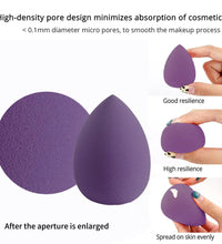 4/8pcs Makeup Sponge Set – Soft Beauty Blender for Foundation & Powder