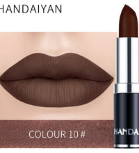 HANDIYAN 12-Color Matte Lipstick Set – Waterproof & Long-Lasting