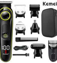 Kemei 696 5-in-1 Electric Hair Clipper & Trimmer for Men