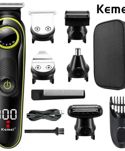 Kemei 696 5-in-1 Electric Hair Clipper & Trimmer for Men