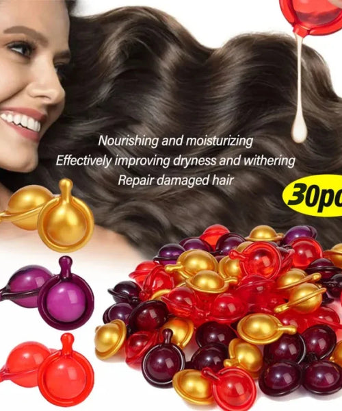 Hair Vitamin Capsules with Keratin Oil – Repair & Shine Treatment