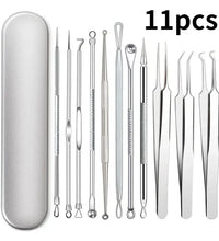 11Pcs Professional Acne Remover Set – Blackhead & Pimple Extractor Tools