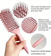 3-in-1 Curl Defining Brush – Detangling & Styling Tool