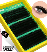 GROINNEYA Cluster Lashes Kit – Fluffy Faux Mink Eyelash Extensions
